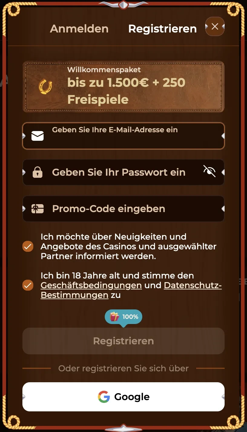 Registrierung